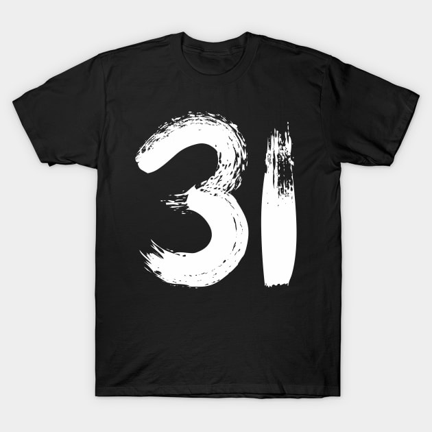 Number 31 T-Shirt by Erena Samohai